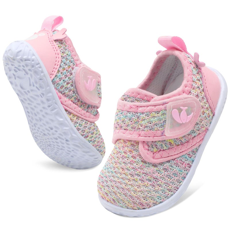 FEETCITY Baby Barefoot Shoes Baby Walking Shoes Wide Toe Box Infant Sneakers Flexible Infant Shoe Lightweight - Image 1
