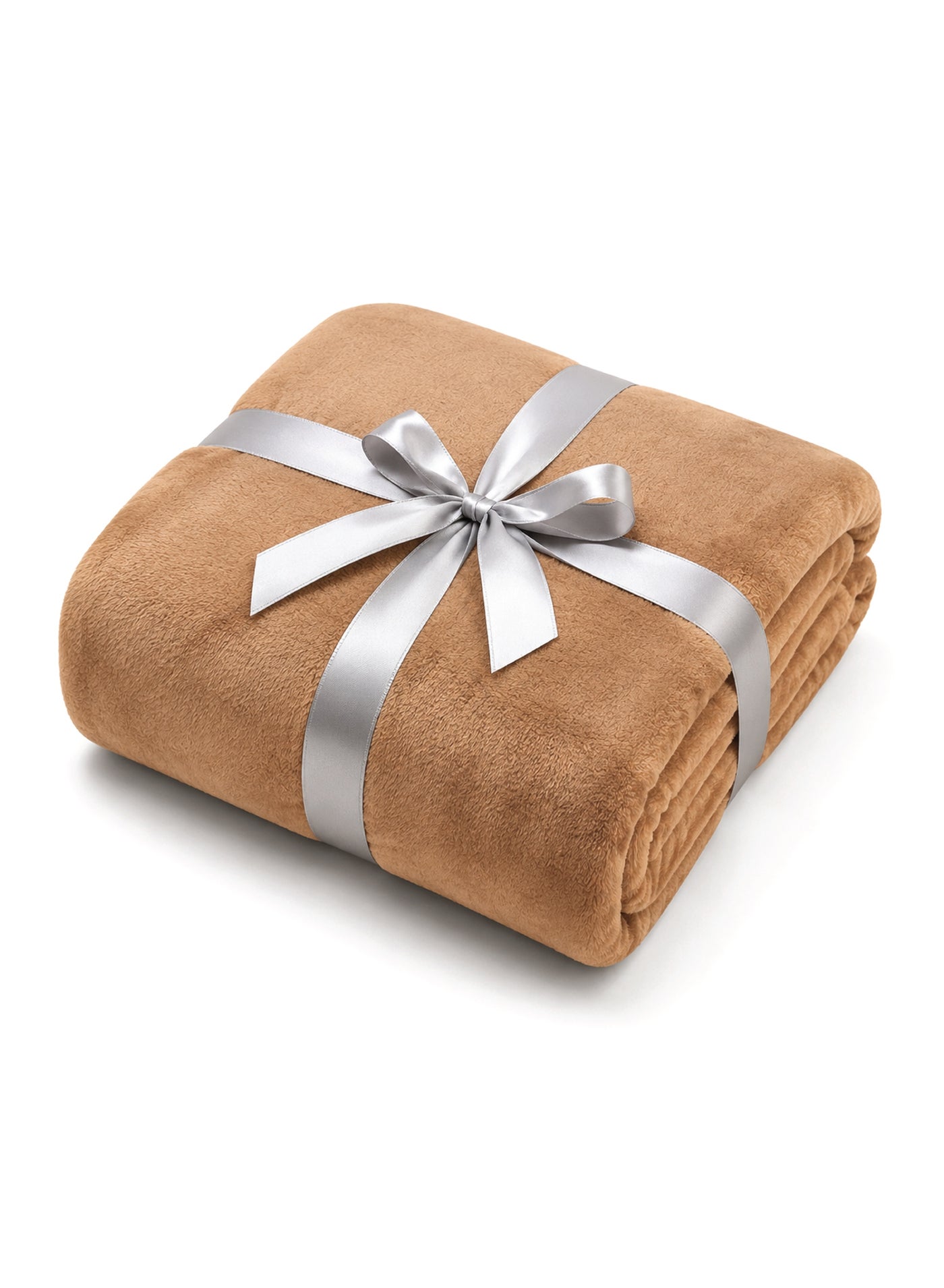 Elega Decor Flannel Blanket – Single (150x200 cm) – Solid Orange | Ultra-Soft, Premium Brushed Polyester, All-Season Comfort