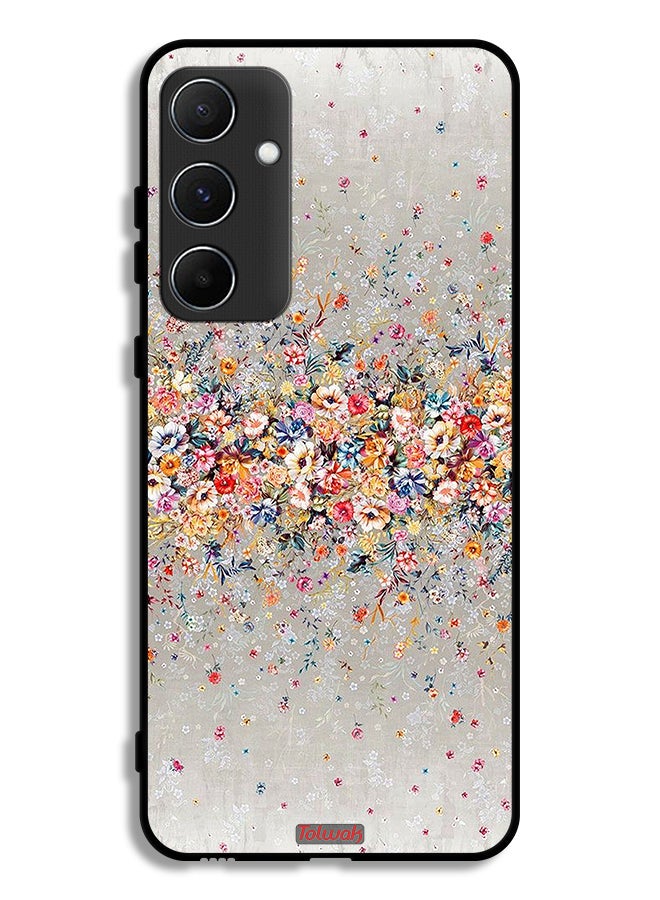 Tolwak Samsung Galaxy A55 5G Protective Case Cover Small Flowers Abstract Art  - Image 1
