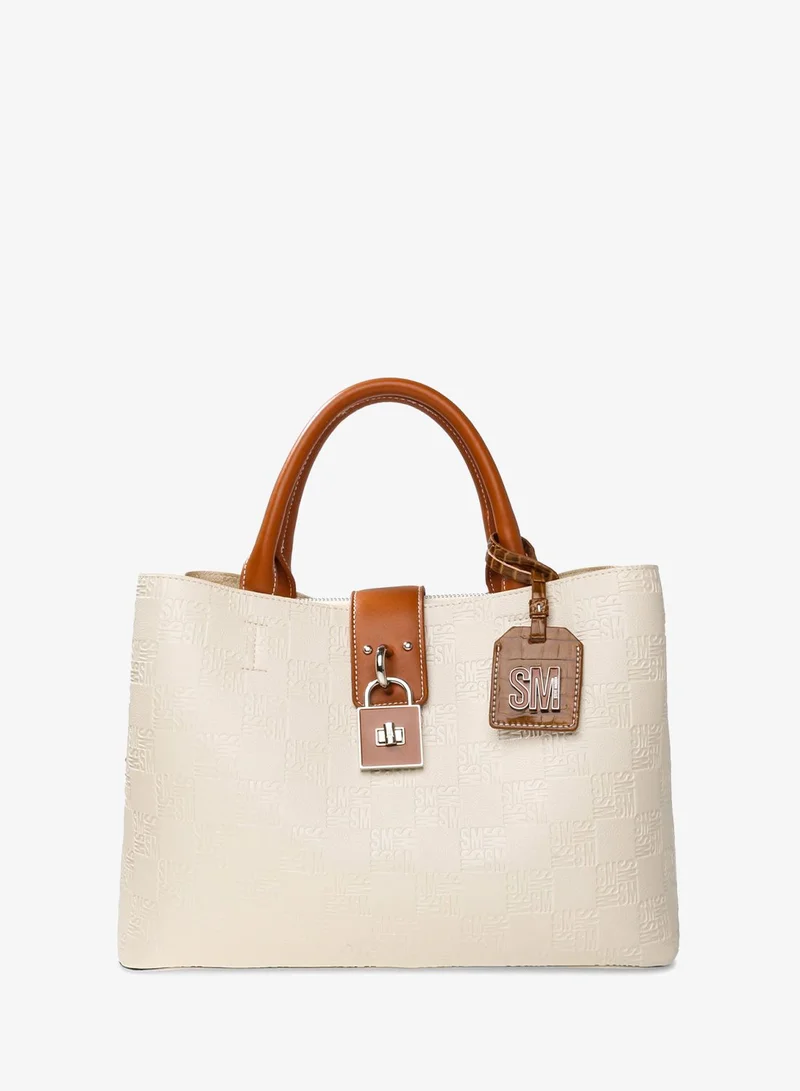 ستيف مادن Bsolana Logo Detailed Tote Bag