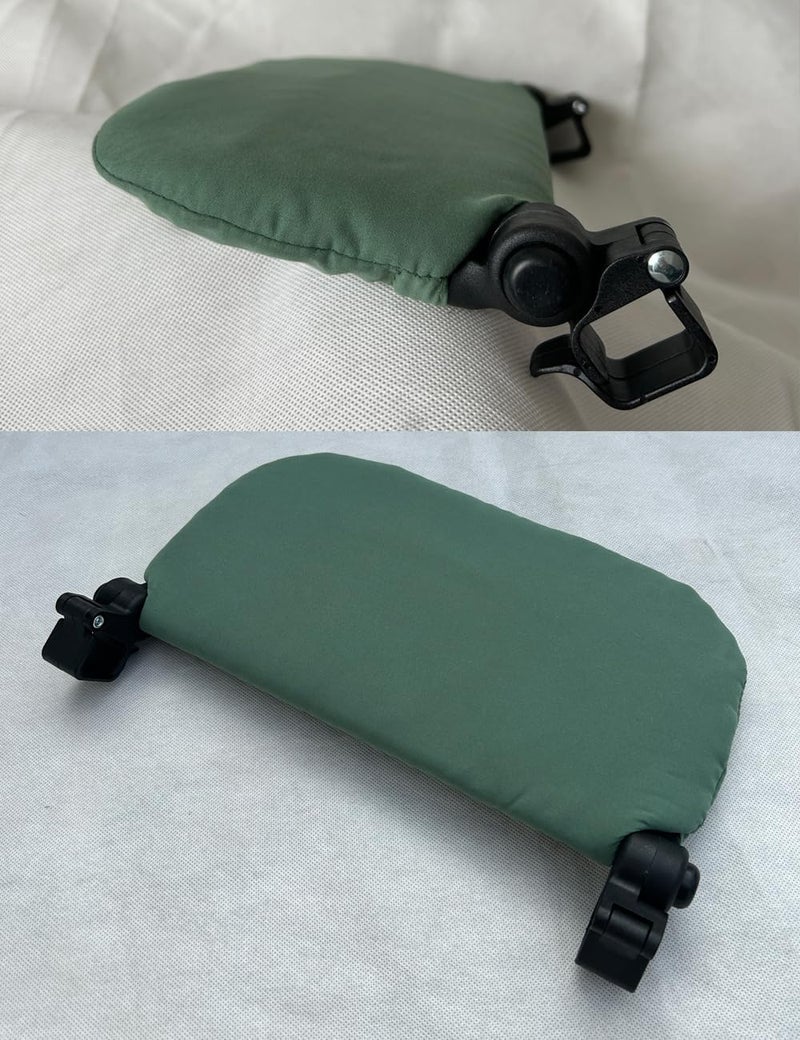 Feliliber Stroller Leg Rest Compatible with Babyzen YOYO - Foldable Stroller Without Disassembly - Extend 6.2 inch Easy to Attach & Clean, Soft Fabric (Mint Green) - Image 2