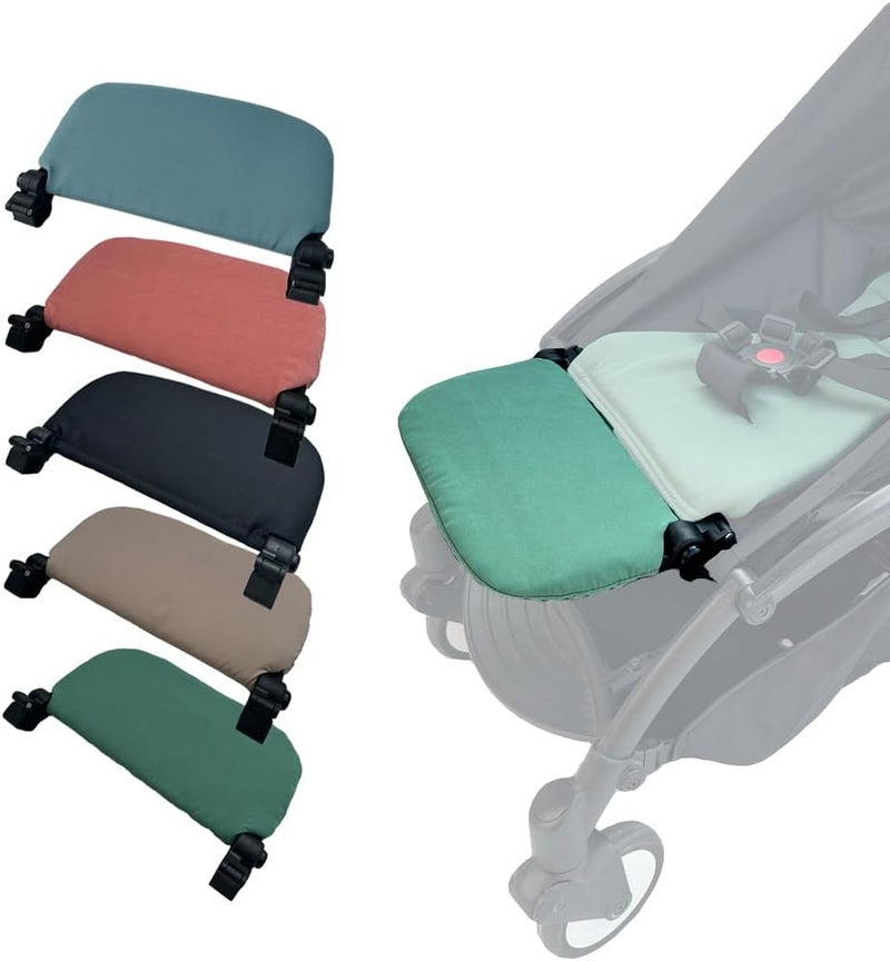 Feliliber Stroller Leg Rest Compatible with Babyzen YOYO - Foldable Stroller Without Disassembly - Extend 6.2 inch Easy to Attach & Clean, Soft Fabric (Mint Green) - Image 1