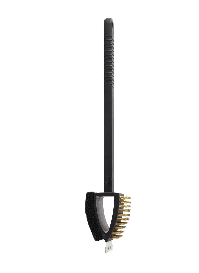 Royalford - Royalford 3-IN-1 Copper Wire Brush- RF11685 15" BBQ Grill Cleaning Brush - Image 1