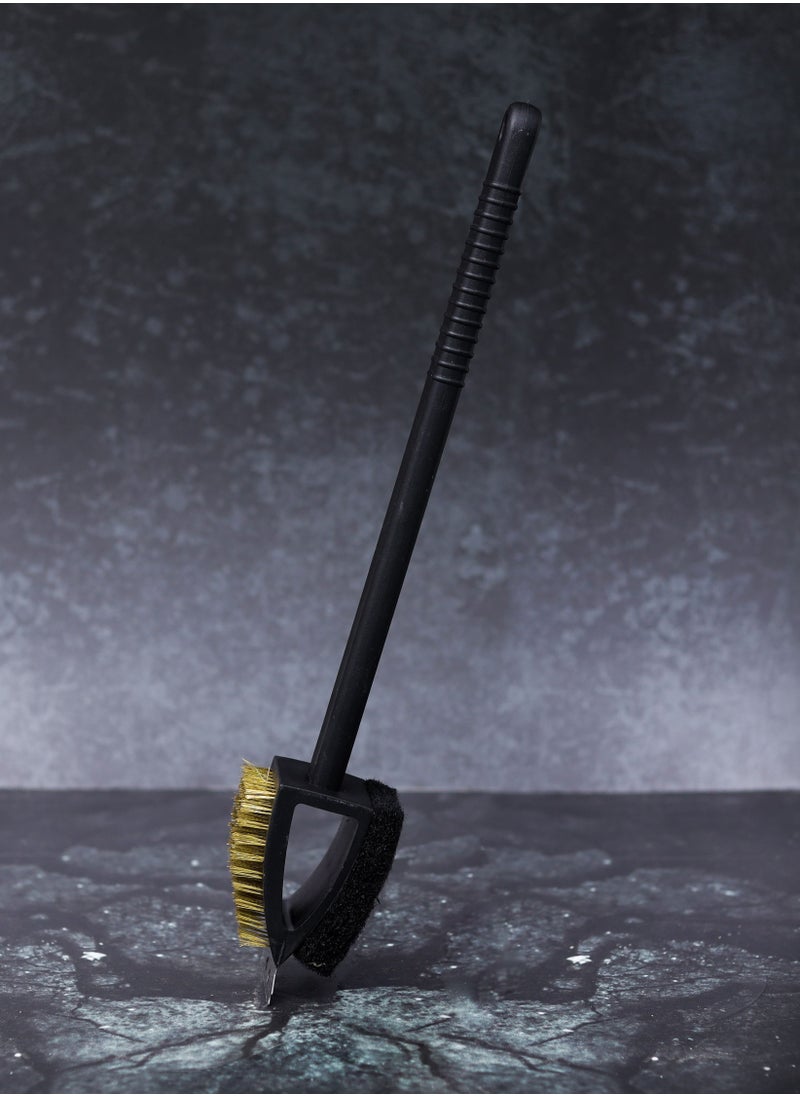 Royalford - Royalford 3-IN-1 Copper Wire Brush- RF11685 15" BBQ Grill Cleaning Brush - Image 1