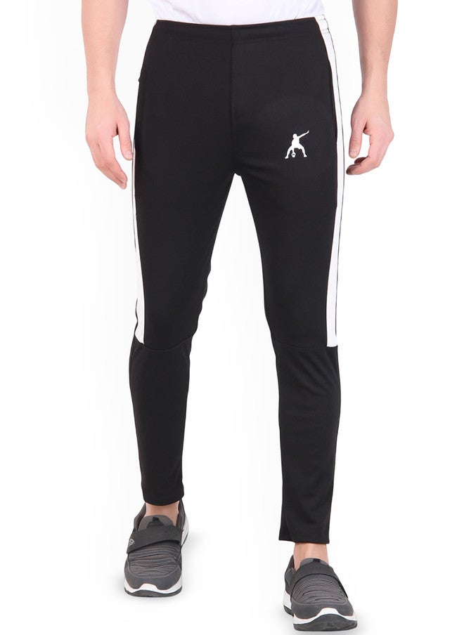 PREEN Men Striped Mid Rise Slim Fit Track Pants - Image 1