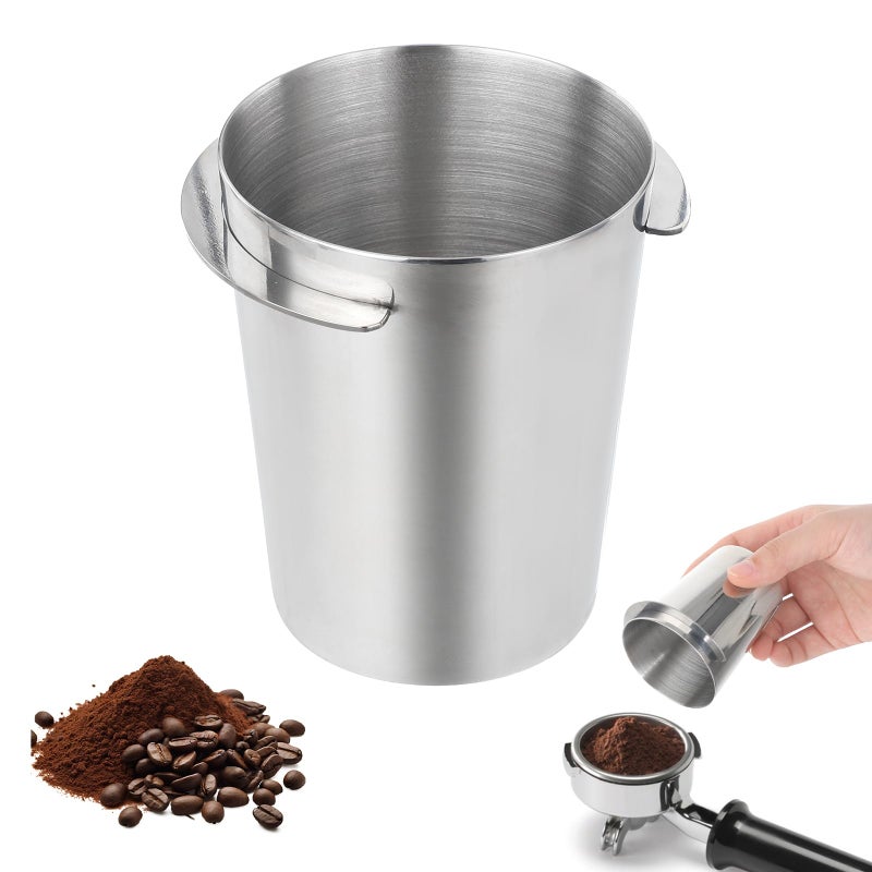 Hariendny Coffee Dosing Cup 58mm, Stainless Steel Dosing Cup Compatible with All 58mm Portafilter, Coffee Powder Cup, Coffee Powder Feeder, Coffee Machine Accessories - Image 1
