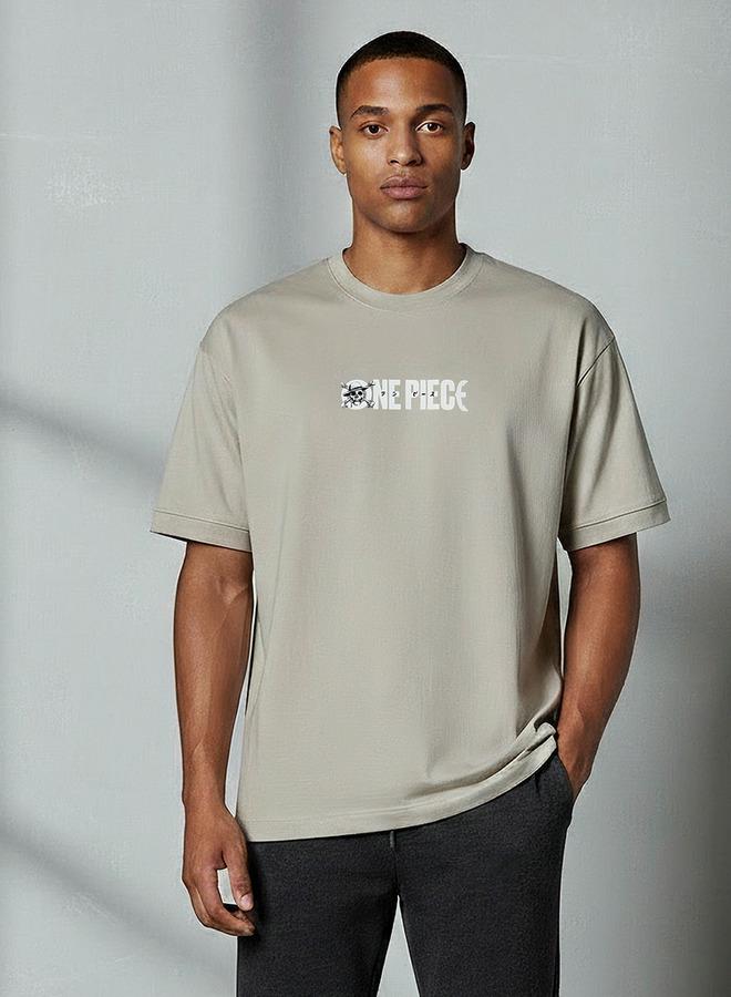 SP Characters Men Regular Fit Round Neck Short Sleeves One Piece Print T shirt - Image 1