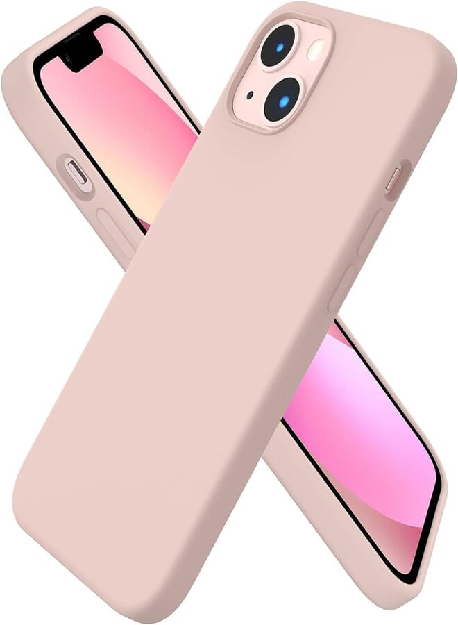Next Store Silicone Case Compatible with iPhone 13 Pro - Perfect Protection and Stylish Design, Compatible with Wireless Charging, Protects Against Bumps and Scratches (Light Pink)