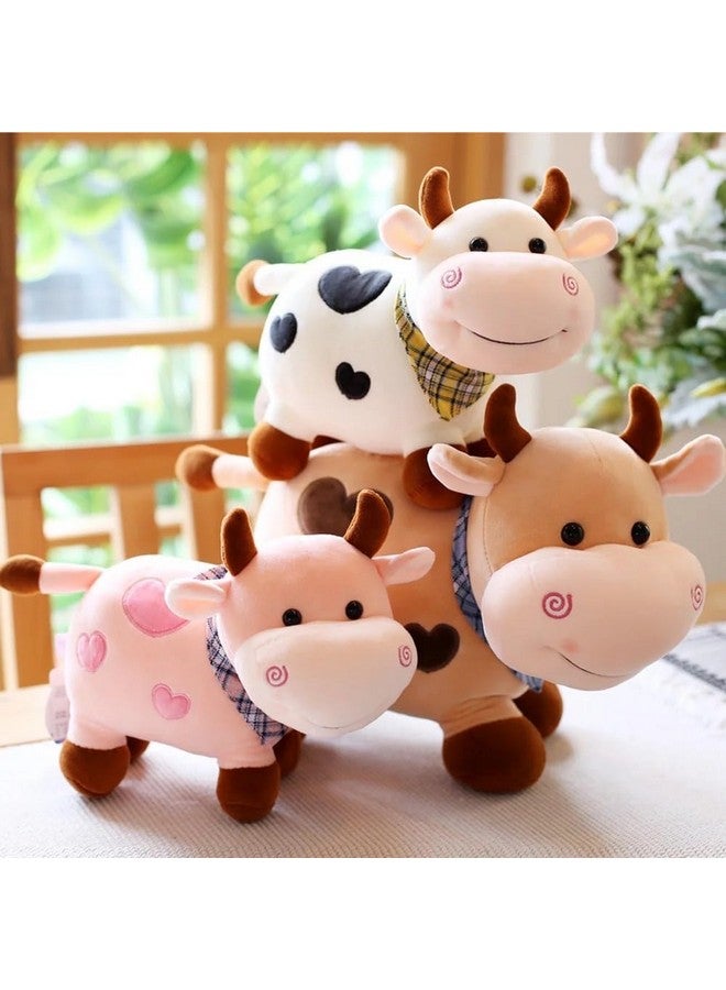 تيكلز لعبة حيوان محشوة ناعمة على شكل بقرة بوجه مبتسم للأطفال الأولاد والبنات (الحجم: 30 سم، اللون: متعدد الألوان) - Image 2