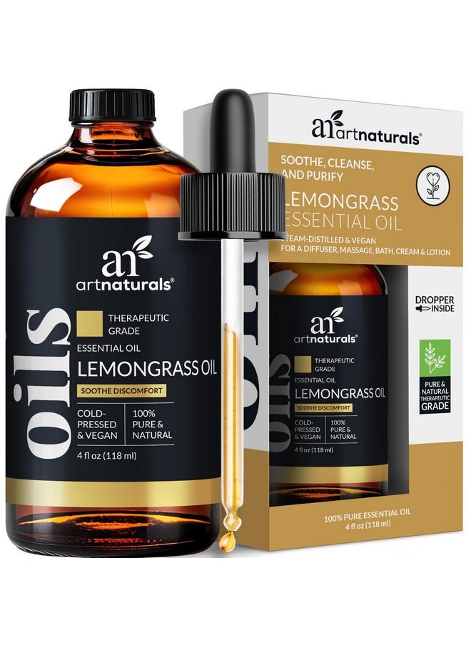 Artnaturals Lemongrass Essential Oil (4.0 Fl Oz / 118ml)- 100% Pure Therapeutic Grade - Premium Undiluted Lemon Grass Oil - for Diffuser - Aromatherapy - pzsku/Z4D5B38F22B8EE69AF8C1Z/45/_/1736426396/d25a78f7-9ce2-4ec2-b2ae-af71ca675279