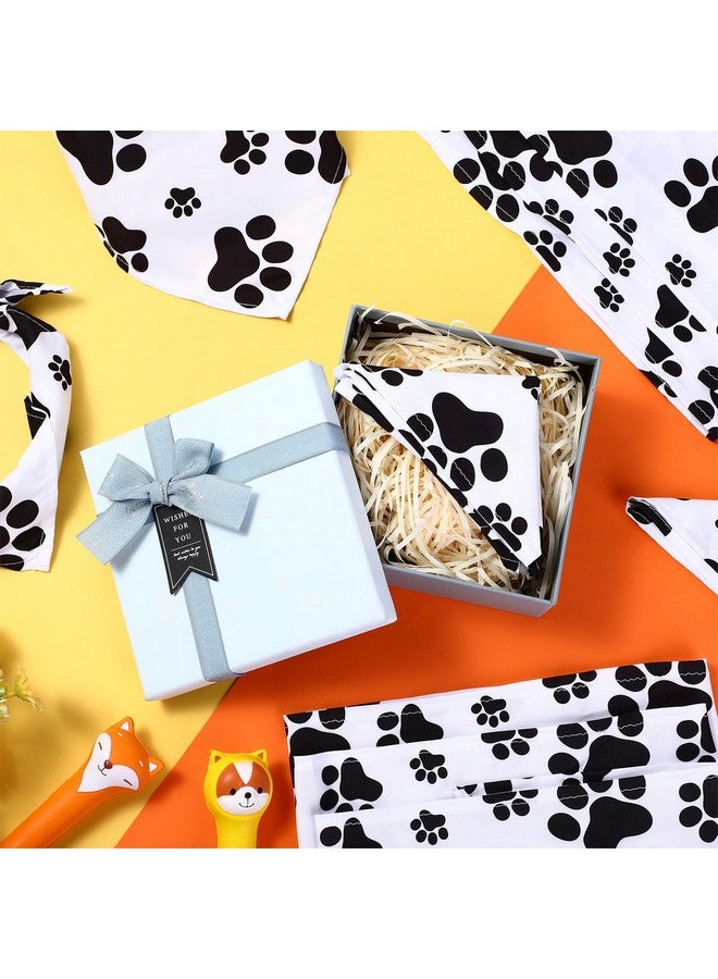 Sanwuta 20 Pack Paw Print Dog Bandanas Bulk for Dogs Triangle Scarf Bibs Kerchief Pet Bandanas Set for Small Medium Large Puppy Cats Pet Costume Accessories Decoration - Image 5
