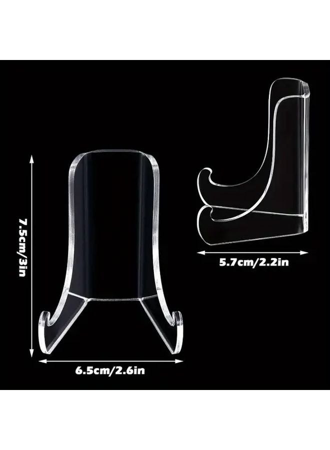 2pcs Transparent Acrylic Plate Holder Modern Minimalist Design Photo Display Shelf - Image 4