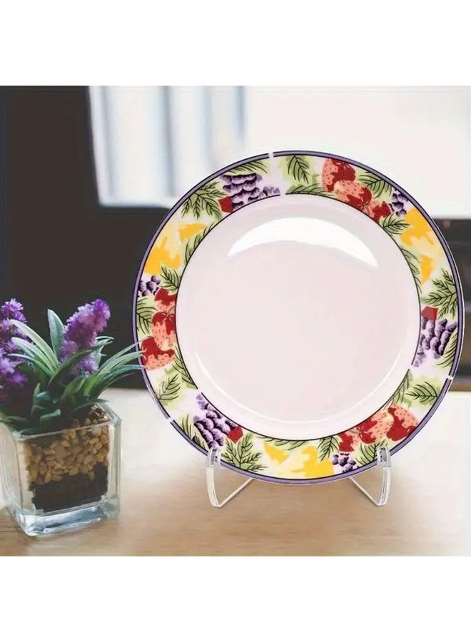 2pcs Transparent Acrylic Plate Holder Modern Minimalist Design Photo Display Shelf - Image 5