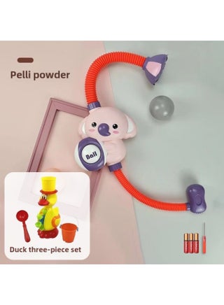 Children's Bath Toy Elephant Koala Electric Shower Sprinkler Splashing Bath Internet Red Same Style-Specifications:Pink Elephant Shower Battery Version + Duck Drain 3 Piece Set - pzsku/Z4D5B5A12F6DC29871B2DZ/45/1745943569/f4fb38fc-5fb5-4c2f-a0ae-1c71ea7eadbc