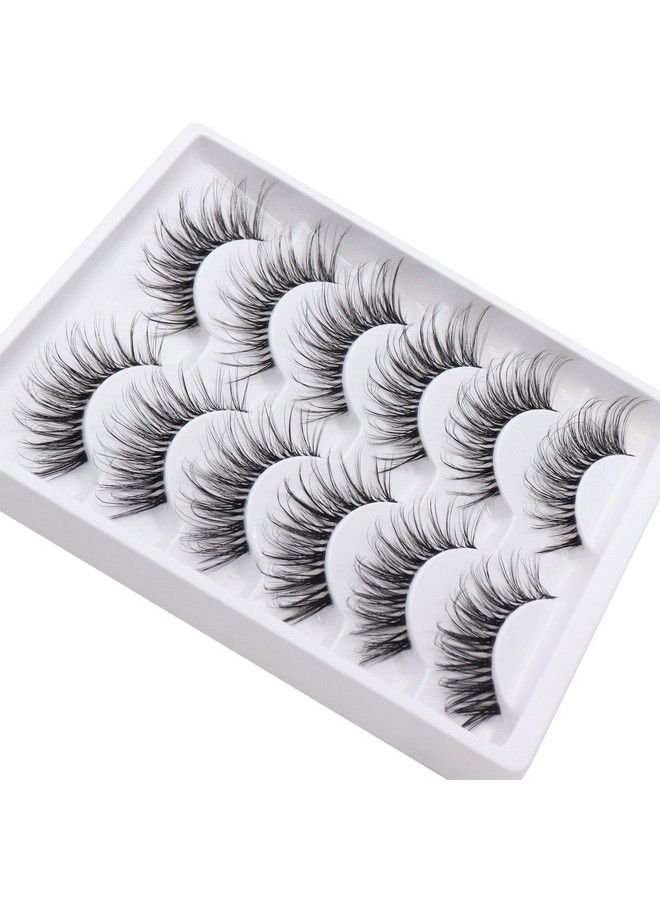 Veleasha Lashes with Clear Band Fluffy Lashes that Look Like Extensions 6 Pairs Pack Invisible False Eyelashes (1218mm) - Image 5