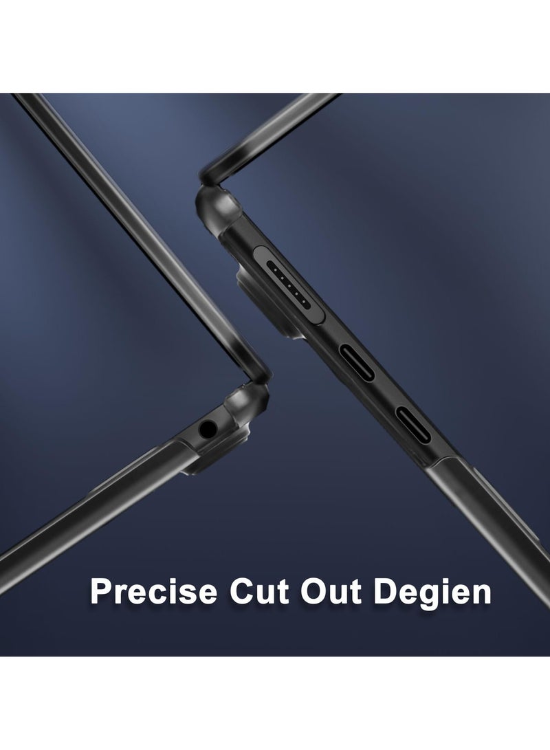 Case for MacBook Air 13 Inch A2337 (M1) / A2179 / A1932 (2021 2020 2019 2018 Release) - Snap On Hard Shell Case Cover for New MacBook Air 13 Retina Display with Touch ID - Crystal Black - Image 4