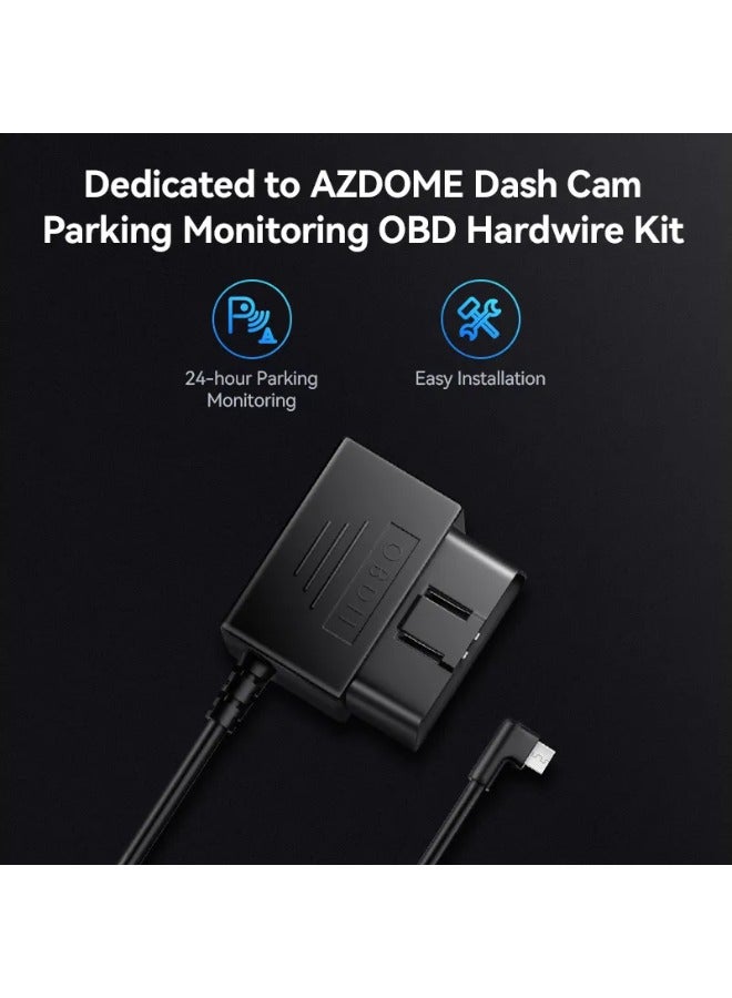 AZDOME 2025 OBD Hardwire Easy connect Kit 24 Hours Parking Hard Wire12V-24V to 5V TYPE-C - Image 2