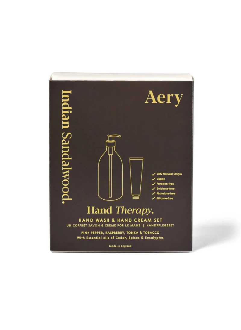 Aery Living Aery Living Indian Sandalwood Hand Therapy Gift Set - 500ml Soap & 75ml Hand Cream