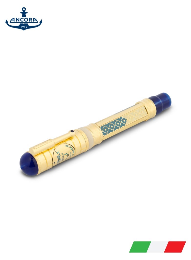 أنكورا قلم حبر فاخر محدود الإصدار ابن سينا من أنكورا   قطعة فقط سن ذهب  قيراط مطلي بالذهب معتمد محفور جودة عالية قلم كتابة سلس قلم توقيع علبة هدية حصرية - Image 1