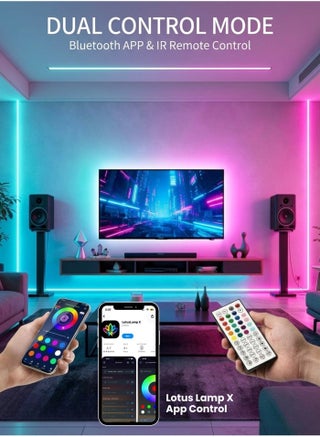 10M RGB LED Strip Light – Music Sync Multicolor Neon Tape with Timer & Remote - view 4