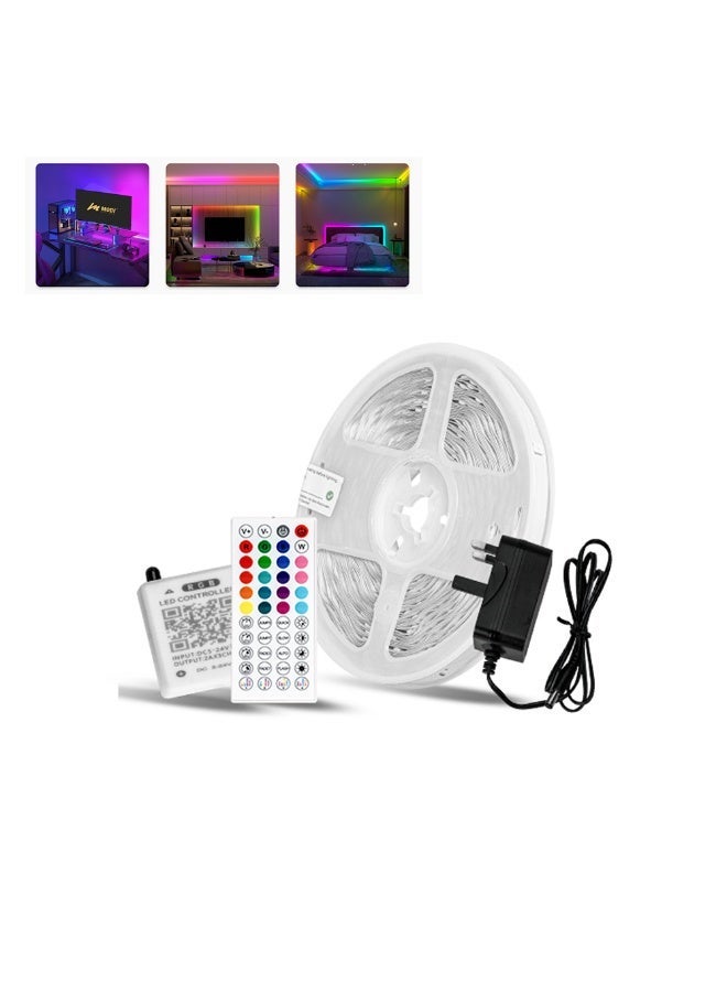 MODI 10M RGB LED Strip Light – Music Sync Multicolor Neon Tape with Timer & Remote - Image 2