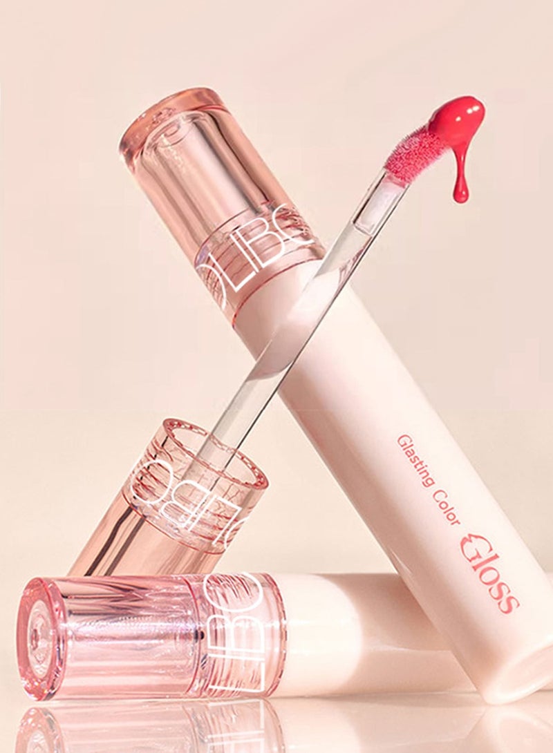 أوليبولا ملمع شفاه عالي اللمعان، ملمع شفاه، مغذي، غير لزج، ملمع شفاه فائق اللمعان بلون شفاف - Image 3