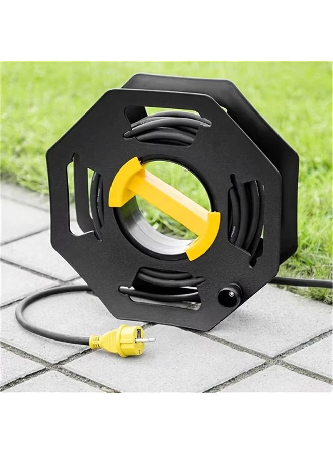 1 قطعة بكرة كابل متينة سعة 25 متر مع آلية يدوية لللف وقفل لمقطورات السفر والقوارب - Image 5