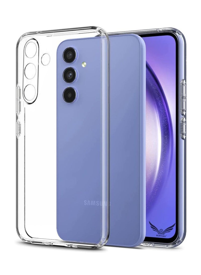 BORTONY Galaxy A54 5G Clear Case Soft Flexible Silicone TPU Shockproof Transparent Back Cover Compatible with Samsung Galaxy A54 5G - Image 1