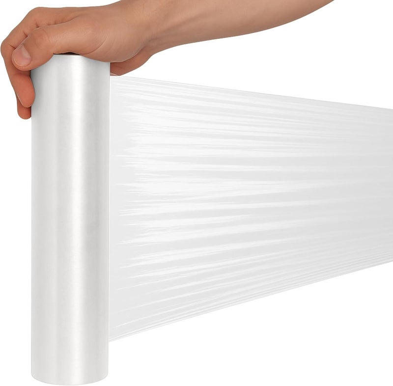 Rago Transparent stretch film 25 cm I 6 rolls I hand wrapping film 300 g with mandrel Ø38 mm – Pallet Moving Film – Packaging Home & Transport - Image 3