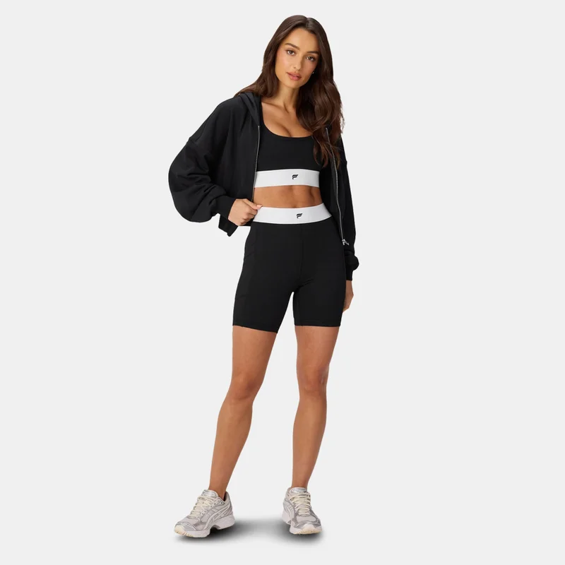 Fabletics Black Women's Year Round Terry Cropped Hoodie for Women | Best Price UAE