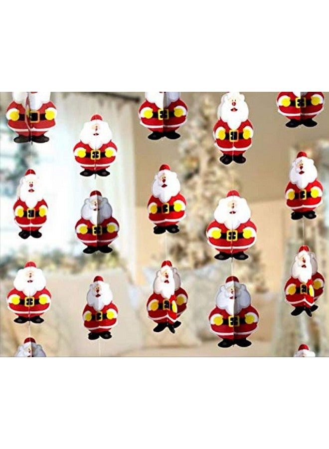 TOYXE زينة سانتا كلوز 3D من تويكس لزينة عيد الميلاد عبوة من 4 قطع | زينة عيد ميلاد سعيدة - Image 1