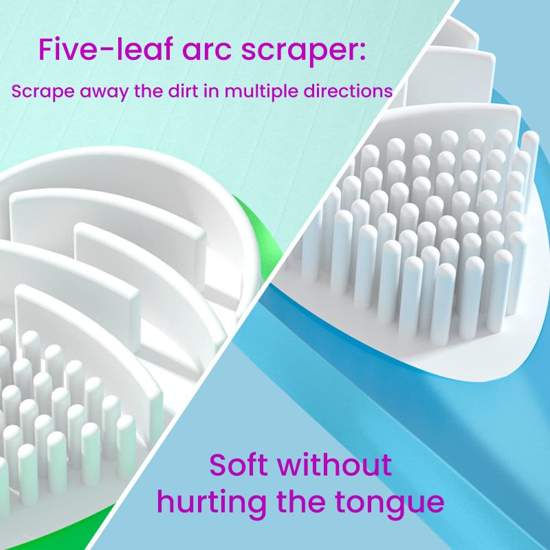 Y-Kelin Double-Side Desiged Tongue Scraper, Ultra-Soft Tongue Brush Tongue Cleaner (3 Pack) - Image 3
