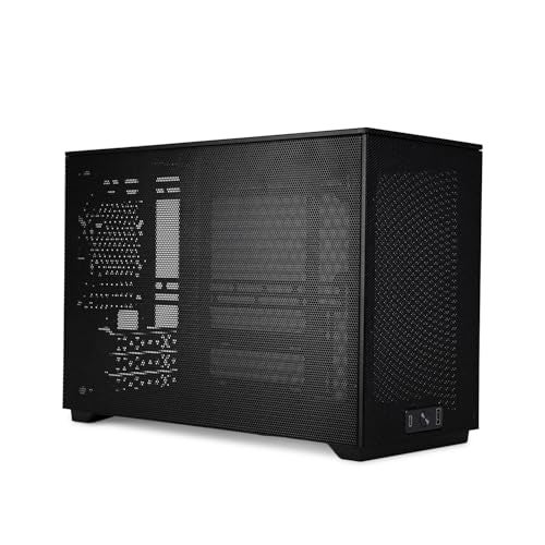 SSUPD Meshroom D Mini-ITX Small Form Factor (SFF) Case - Full Mesh Side Panel - Tool-Free and Easy Accessibility Black (Variant B) - Image 1