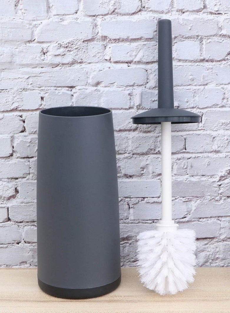 SAHHAHOME Toilet Brush Set, Replaceable Head, Anti-Slip Handle, Storage Base, Bathroom Cleaning Brush - Image 3