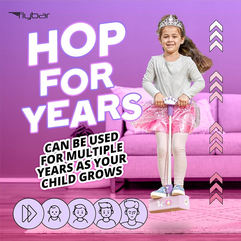 Flybar My First Foam Pogo Jumper for Kids Fun and Safe Pogo Stick for Toddlers, Durable Foam and Bungee Jumper for Ages 3 and up, Supports up to 250lbs - Image 5