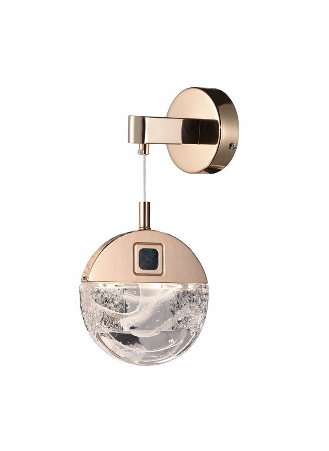 DANUBE HOME Alisse Wall Bracket Stainless Steel Plus Aluminium Crystal D66 X H49 X W25 Led Gold/Clear  - Image 2