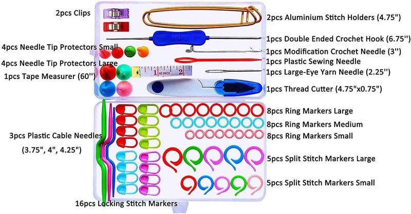 cuteDIY Knitting Accessories Knitting Kit Knitting Supplies Knitting Tools Cable Needles for Knitting Kits - Image 3