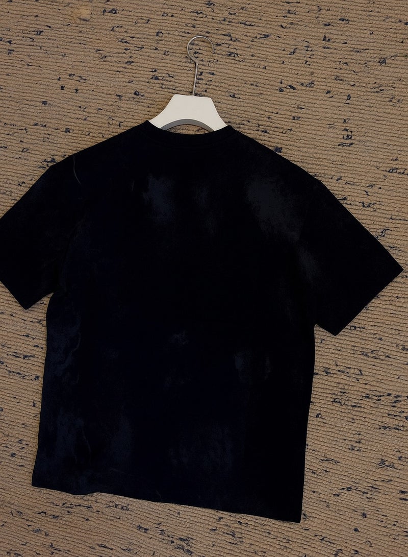 AMIR Font text Printed Men’s Black Casual Cotton T-Shirt – Summer Street Style Comfort FiT - Image 2