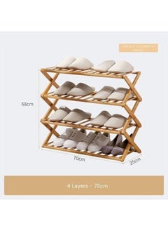 Generic 4-tier wooden shoe rack  - Image 5