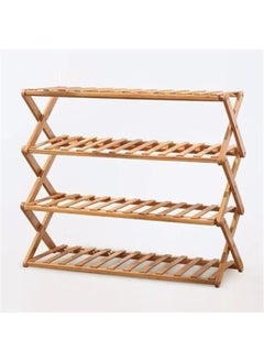 Generic 4-tier wooden shoe rack  - Image 1