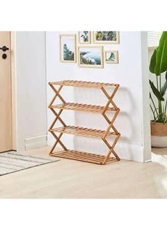 Generic 4-tier wooden shoe rack  - Image 2