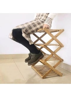 Generic 4-tier wooden shoe rack  - Image 4