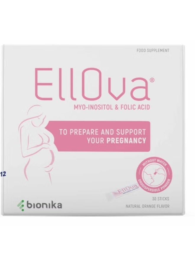 general EllOva MYO-INOSITOL & FOLIC ACID Orodispersible Stick 30s - Image 1