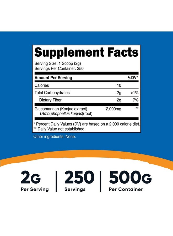 Nutricost مسحوق جلوكومانان 500 جرام - Image 3