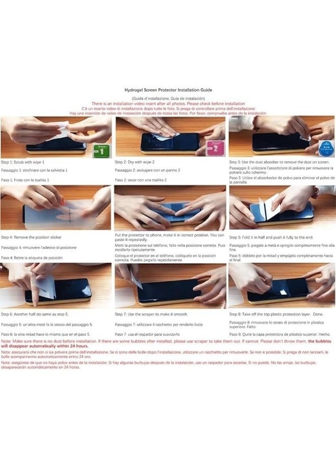Compatible with Honor V Purse 5G, 2 Pack Inner Screen Protector, Anti-Scratch, High Sensitivity HD Soft TPU Flexible Hydrogel Film Protector  - Image 5