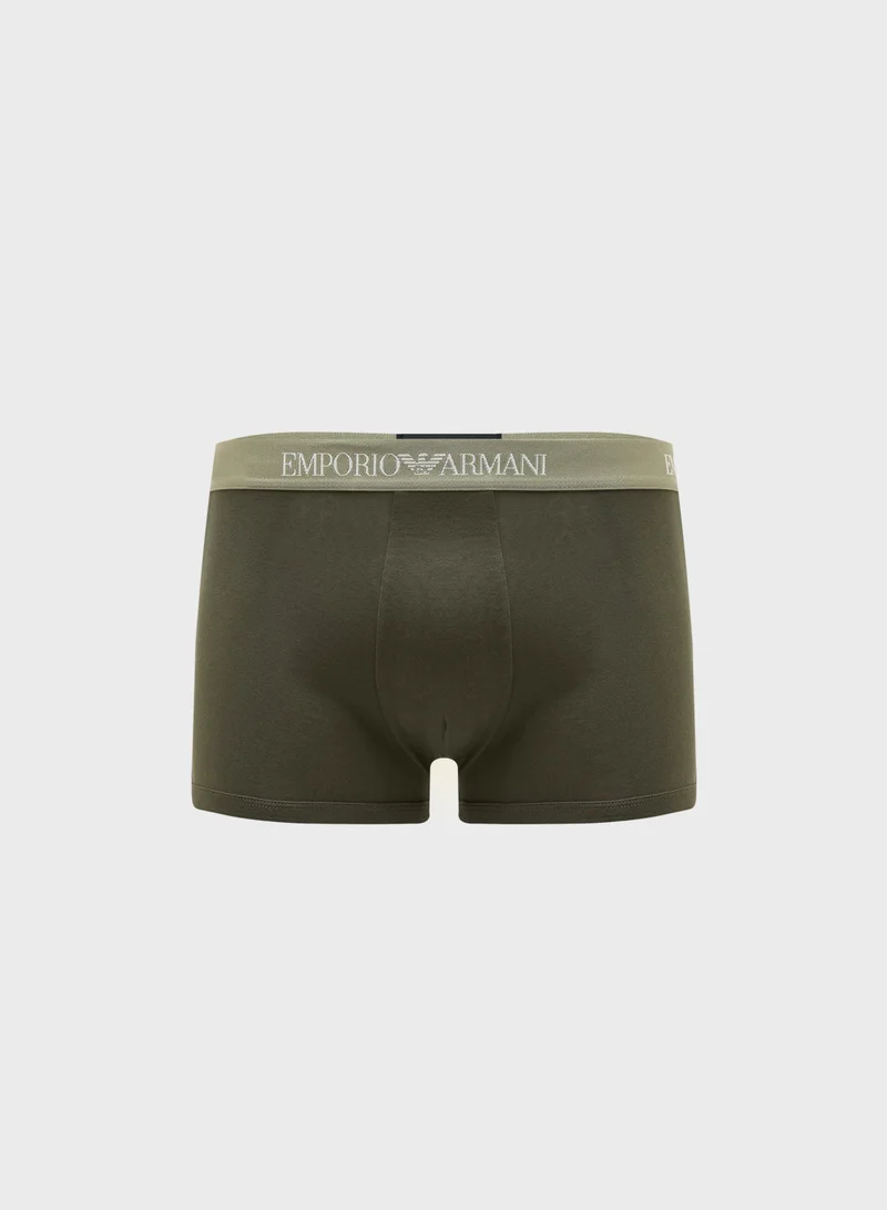 EMPORIO ARMANI 3 Pack Logo Band Boxers