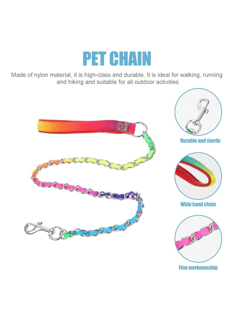 KASTWAVE - Heavy Duty Metal Dog Leash, Chew Proof Dog Leash Large Dogs, Heavy Duty Chain Leash for Large Breed Dogs, Metal Dog Leash with Padded Handle, Dog Metal Tactical Leash for Large Breed Dogs - Image 1