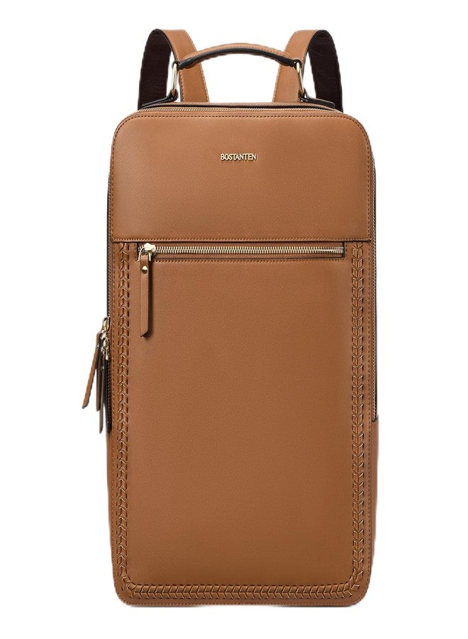 BOSTANTEN Leather Laptop Backpack for Women 15.6 inch Work Bag - Image 1