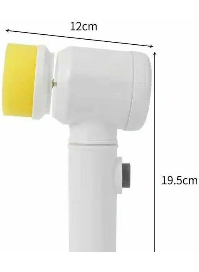 فرشاة بلاستيكية سحرية 5 في 1 مع كابل شحن USB، قطعتين بديلتين وخطاف للتنظيف  - Image 2