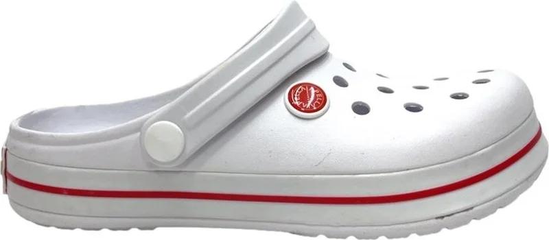Liger Unisex Confort Medical Nurse Sabo Slippers White